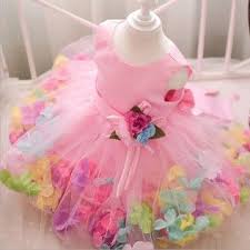 1st Birthday Birthday Dress For 1 Year Old Boy In Indian Buy Flower Princess Beautiful Cream Bow Applique Flared Dress On Hopscotch In In India Wedding Flower Girl Dresses Baby Girl Birthday Dress Flower Girl Dresses