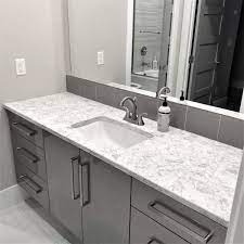 You have a number of different countertop materials for use in your bathroom, far. Bathroom Vanity Quartz Countertops Archives Creative Surfaces Countertops Tile