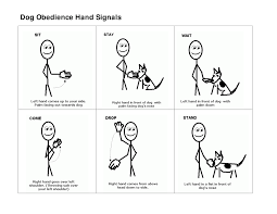 dog training commands hand signals cat and dog lovers