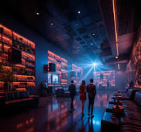 Nightclub Minimalism Style Building Interior Design Ideas