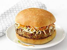 Jerk Turkey Burgers With Mango Slaw Recipe Food Network Recipes Ground Turkey Recipes Ground Turkey Recipes Healthy