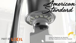 Sprayers on sinks can sometimes become worn and stop working properly, gaskets can wear out, or the faucet may become clogged. How To Remove The Aerator On The Saybrook Filtered Water Faucet By American Standard Youtube