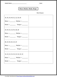 Measure Of Central Tendency Worksheet Mean Median Mode And Range Worksheets With Images In 2020 Education Math Math Worksheets Free Printable Math Worksheets