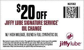Change the oil with up to five (5) quarts of quality motor oil. Utah Jiffy Lube Jiffy Lube Signature Service Oil Change