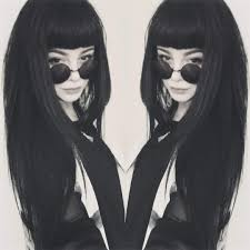 Glasses And Hair Gothic Hairstyles Long Hair Styles Goth Hair