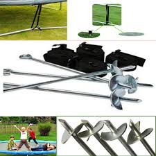 How do i store my water trampoline when summer is over? Hot Dip Galvanized Trampoline Anchor Tie Down Kit Fits All Size Trampolines Trampoline Backyard Toys Trampoline Anchors