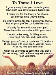 In Memory Poems To Those I Have Loved Heavens Garden Funeral Poems Messages From Heaven Grieving Quotes