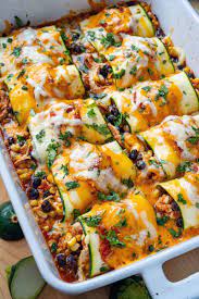 Zucchini Enchilada Roll Ups Recipe Cooking Recipes Recipes Meals