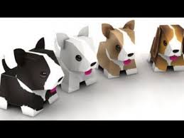 The template is available in two different sizes and is great to pair with a paper house. Youtube Paper Animals Paper Toys Paper Toy Design