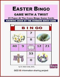 Coming To Amazon In 2 Weeks This Is The Only Easter Resurrection Sunday Bingo Game Made In The Usa For Playing With Or Wit Easter Bingo Card Games Bingo Games