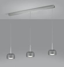 Led bilderleuchten led deckenleuchten led einbauleuchten led fluter led kinderzimmerleuchten led klemmleuchten led kugelleuchten led lampen mit fernbedienung led lichtleisten und led stripes led. Helestra Flute Dimmbare Led Pendelleuchte Drei Leuchtenkopfe Chrom