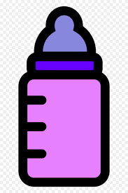Baby Feeding Bottle Icon Baby Bottle Clip Art Girl Purple Hd Png Download 600x1179 3351383 Pinpng