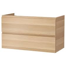 Godmorgon Meuble Lavabo 2tir Effet Chene Blanchi 100x47x58 Cm Ikea Sink Cabinet Wash Stand Ikea