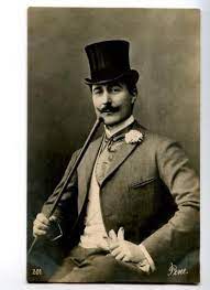 151150 Reney French Drama Theatre Actor Top Hat Vintage