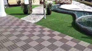 Use a tile wet saw to cut tiles as needed. Anti Slip Garden Tiles Outdoor Interlocking Patio Tile Wood Plastic Deck Tiles Balcony Floor Tiles China Balcony Floor Tiles Wood Plastic Deck Tiles Made In China Com