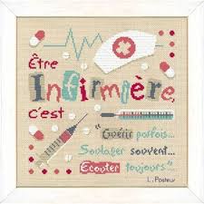 La Version Aide Soignante Est Egalement Disponible Grace A Cette Modification Ref L Infirmiere S0 Point De Croix Lilipoints Points De Croix Et Points Comptes