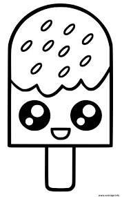 Préférer des œuvres d'art contre votre building peut existence une tâche ardue. Coloriage Glace Kawaii Dessin Kawaii A Imprimer