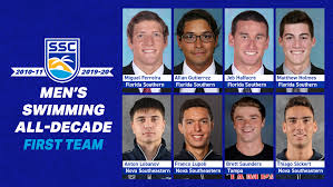 SSC Men's Swimming 2010-11 to 2019-20 All-Decade Honors