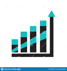 Data Analytics Upgoing Bars Chart Icon Vector Sign And