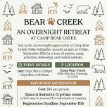 Overnight Retreat at Bear Creek