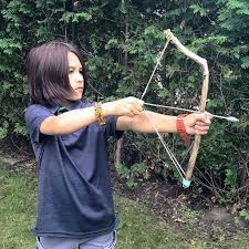 How to make a diy bow and arrow for kids: Diy Bow And Arrow Tiny Trash Can