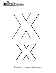 Letter x is for x ray. Alphabet Letter X Coloring Page A Free English Coloring Printable Coloring Home