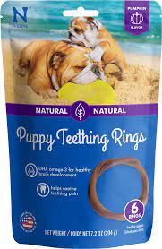 N bone puppy teething ring pumpkin flavor. N Bone Puppy Teething Ring Pumpkin Flavor Dog Treats 6 Count Chewy Com