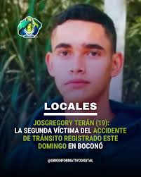 INPARQUES se une al duelo que embarga a la familia Serrano Moreno, por el  trágico fallecimiento del joven Deyker Yohender Serrano Moreno, quien en  vida fué miembro de la institución.