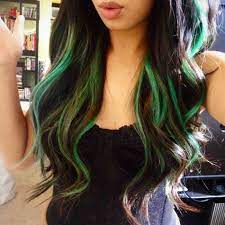Balayagehair Club Nbspthis Website Is For Sale Nbspbalayagehair Resources And Information Green Hair Streaks Green Hair Ombre Peekaboo Hair