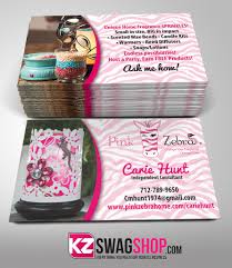 Pink zebra business cards samples. Pink Zebra Business Cards Style 1 Kz Swag Shop