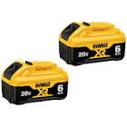 DCB206 20V MAX XR 6.0 Ah Battery Pack, 2-pk Dewalt