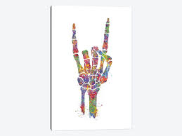 Maybe you would like to learn more about one of these? Skeleton Hand Canvas Art By Genefy Art Icanvas