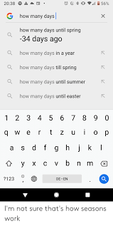 Rather than think of deadlines in terms of weeks (which can lead to procrastination), you can find out exactly how many free hours left you have before a deadline. 2038 A How Many Days How Many Days Until Spring 34 Days Ago How Many Days In A Year How Many Days Till Spring How Many Days Until Summer How Many Days