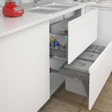 Most drawer slides operate at peak performance when their weight loads are constant and near their weight rating. Sige Under Sink Waste Bin Kitchen Storage Ideas Under Sink Bin Under Sink Drawer Kitchen Waste Bin