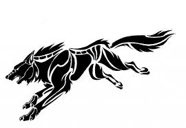 Black And White Wolf Tattoo Meaning There Are Tales Of Wolves Being The Protectors Of The North The God Mar Hunts With His Wolf Tribal Wolf Tattoo Wolf Tattoo Design White Wolf Tattoo
