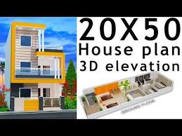 20x50 House Plan With 3d Elevation By Nikshail Youtube House Plans Small House Design Plans House Map