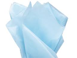 Solid Tissue Paper Light Blue Crepe Paper Store