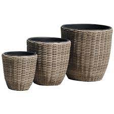 Check spelling or type a new query. Round Genoa Rattan Effect Planters With Plastic Inner Pot Set Of 3 Look Again