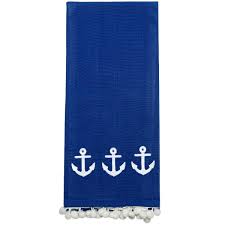 Find wide variety of white or beige towels for every budget. Anchors Away Nautical Themed Cotton Hand Towels Pomegranate Inc