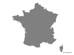 Grey Map Of France Free Vector Maps France Map Map Vector Map