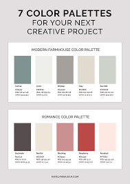 Seven Color Palettes Blog Color Palette Nature Color Palette Vintage Colour Palette