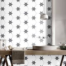 This beautiful interlocking tile design is made of natural stone in a soothing gray color. Full Tile Sample Polar Hexagon Black White Star Moroccan Wall Floor Tiles 2 99 Picclick Uk