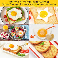 Eggs stick when chemical bonds develop between egg proteins and the metal in the frying pan during cooking. Egg Ring For Frying Eggs Non Stick Egg Rings 2 Pcs Stainless Steel Pancake Mold 3 Pcs Colorful Silicone Egg Rings 1 Brush Reusable Kitchen Cooking Tools For Frying Or Shaping Eggs Sandwiches Breakfast Cookware Pots