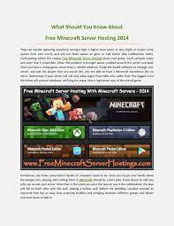 Móvil, nintendo switch, pc, ps vita, ps3, ps4, wii u, xbox 360, xbox one. Get Your Own Free Minecraft Server Hosting With Minecraft Servers By Robin S Horton Issuu