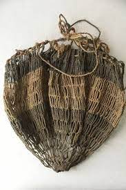 northwest coast fishing net basket fishnet textile fiber art