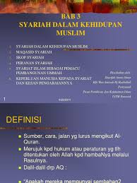 Mengurangkan risiko kesihatan adalah satu antara tuntutan maqasid syariah yang bertujuan memastikan keselamatan dan kesejahteraan nyawa. Bab 3 Syariah
