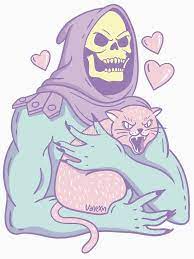 Skeletor S Cat By Valexn Kawaii Art Pastel Goth Art Goth Wallpaper
