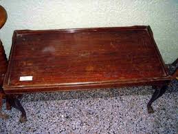 Identifying antique furniture feet can help determine the approximate age of a piece, along with the period in which it was made, helping you research and value antique pieces more skillfully. Small Wooden Claw Foot Coffee Table