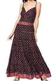 Robe Longue A Fleurs Pour Femme Boheme D Ete Pas Cher Simone