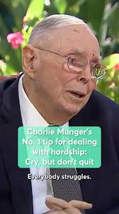 When your life hits a rough patch, there’s nothing wrong with shedding a  few tears, but “you have to soldier through it,” according to late  billionaire #CharlieMunger. Tap the link in bio to read the ...